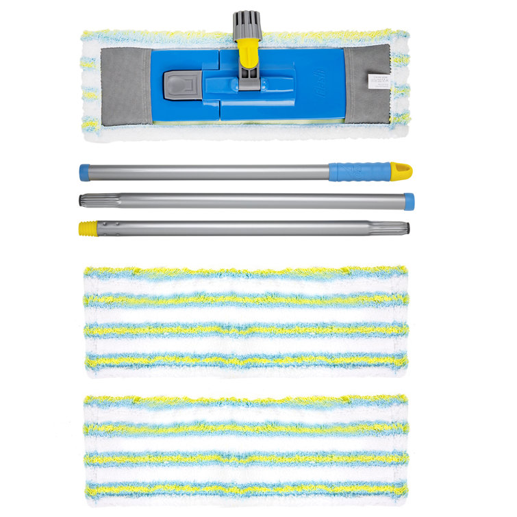 Symple Stuff Flash Flat Mop With 2 Flat Mop Refills Wayfair.co.uk